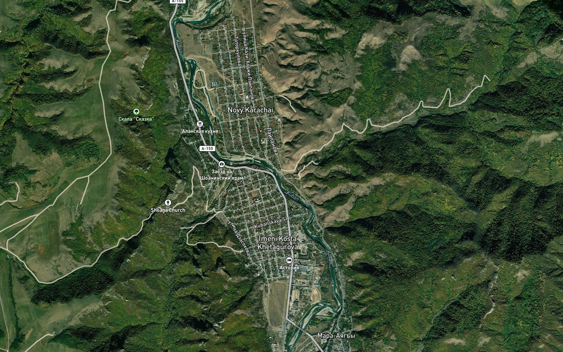 Satellite map of the Shupshurun