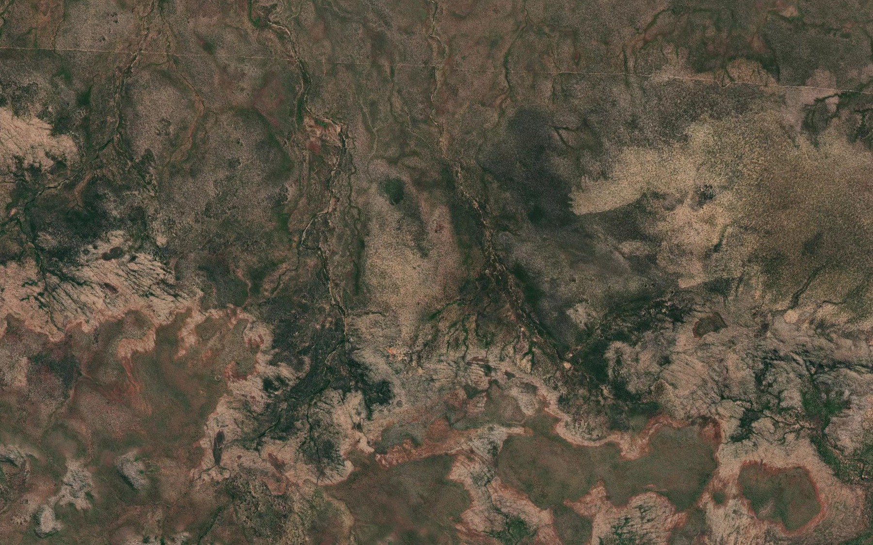 Satellite map of the Brumby Lagoon