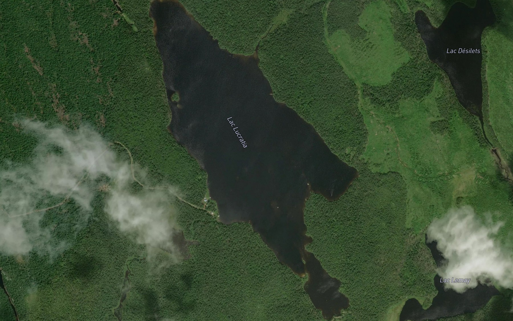 Satellite map of the Lac Lucratia