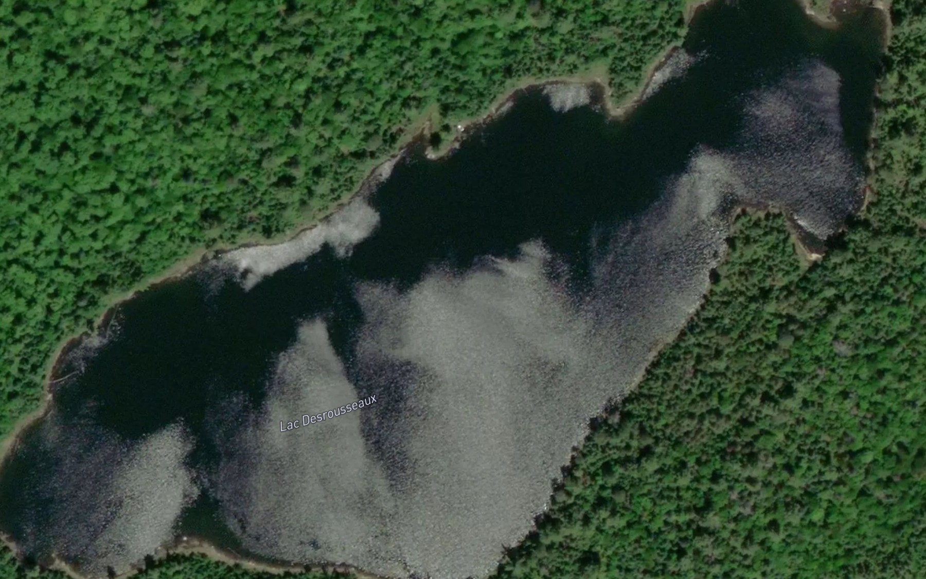 Satellite map of the Lac Desrousseaux