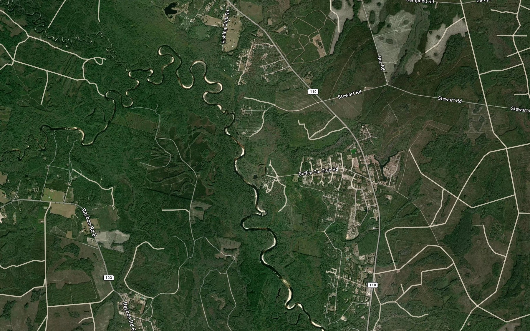 Satellite map of the Harper Branch