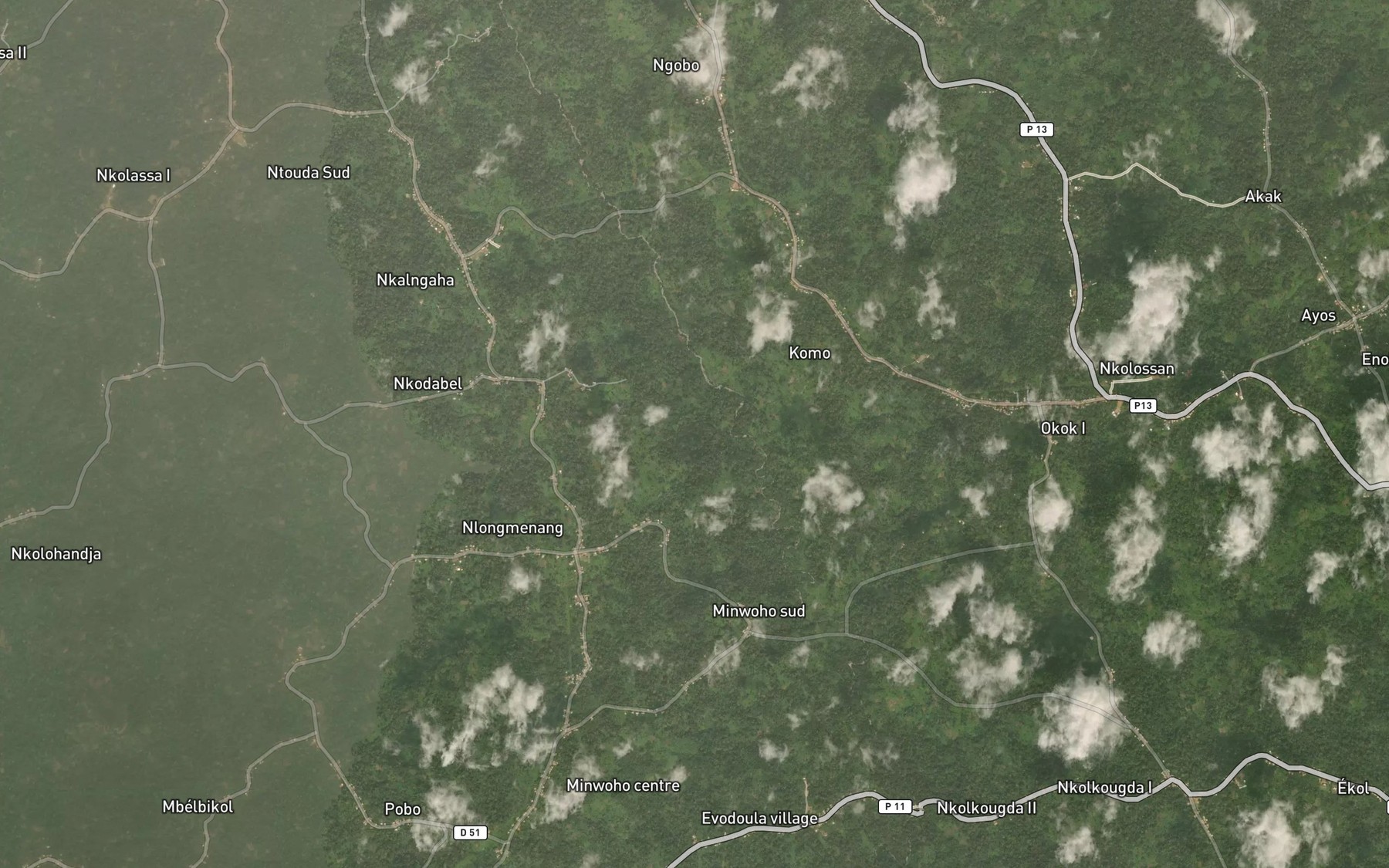 Satellite map of the Mbaga