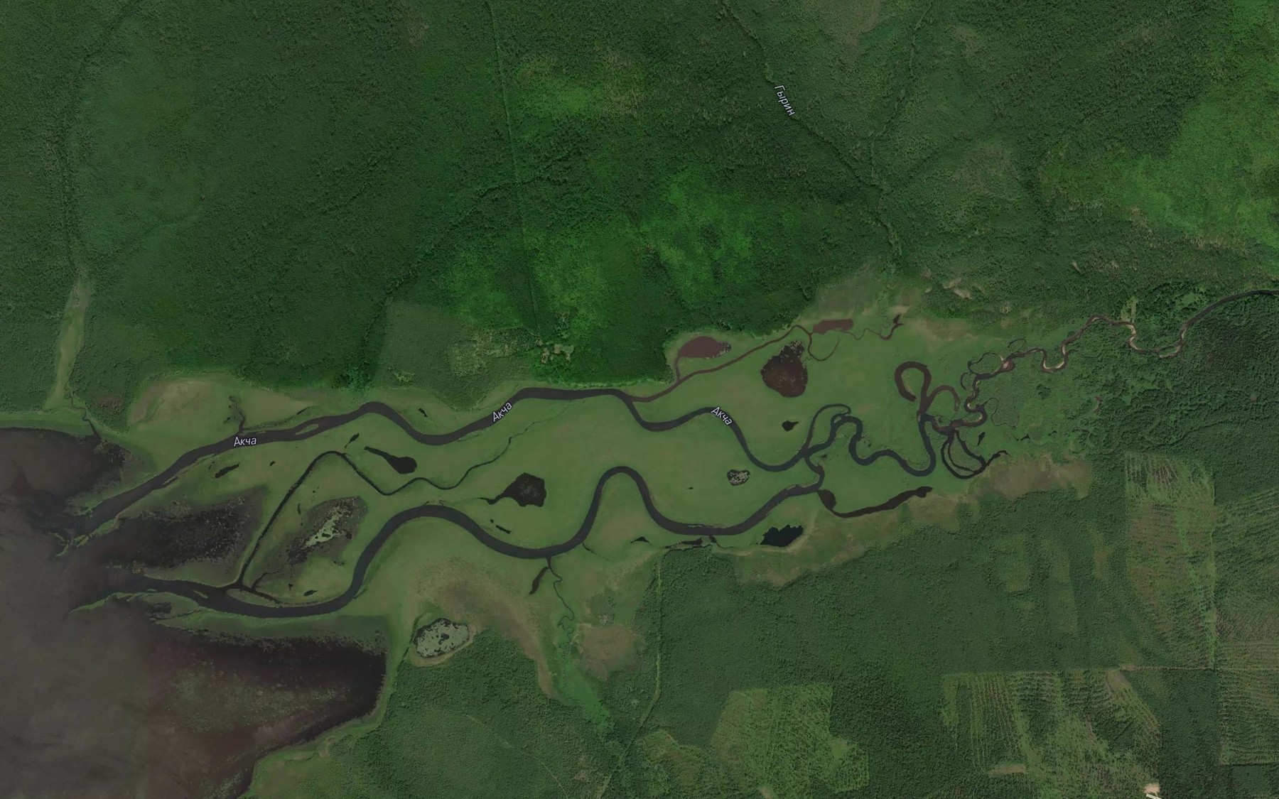Satellite map of the Vasilek