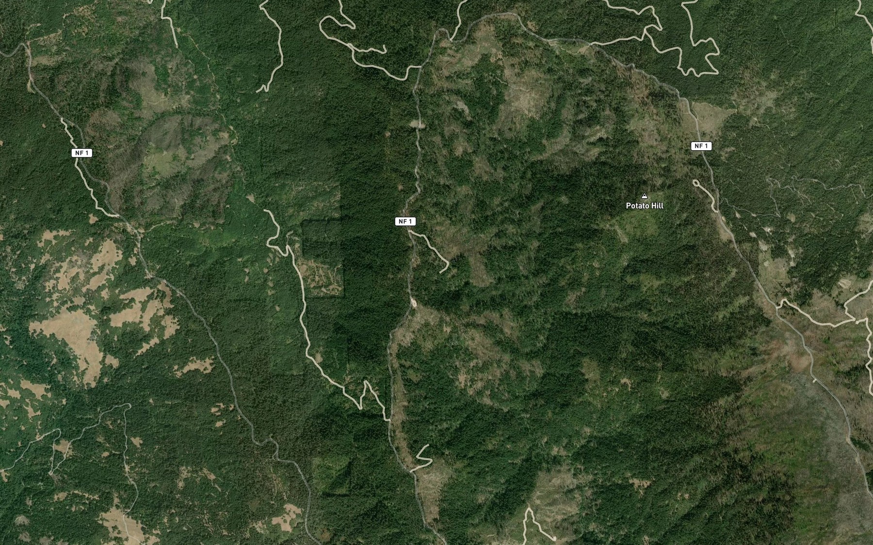 Satellite map of the Whiting Spring