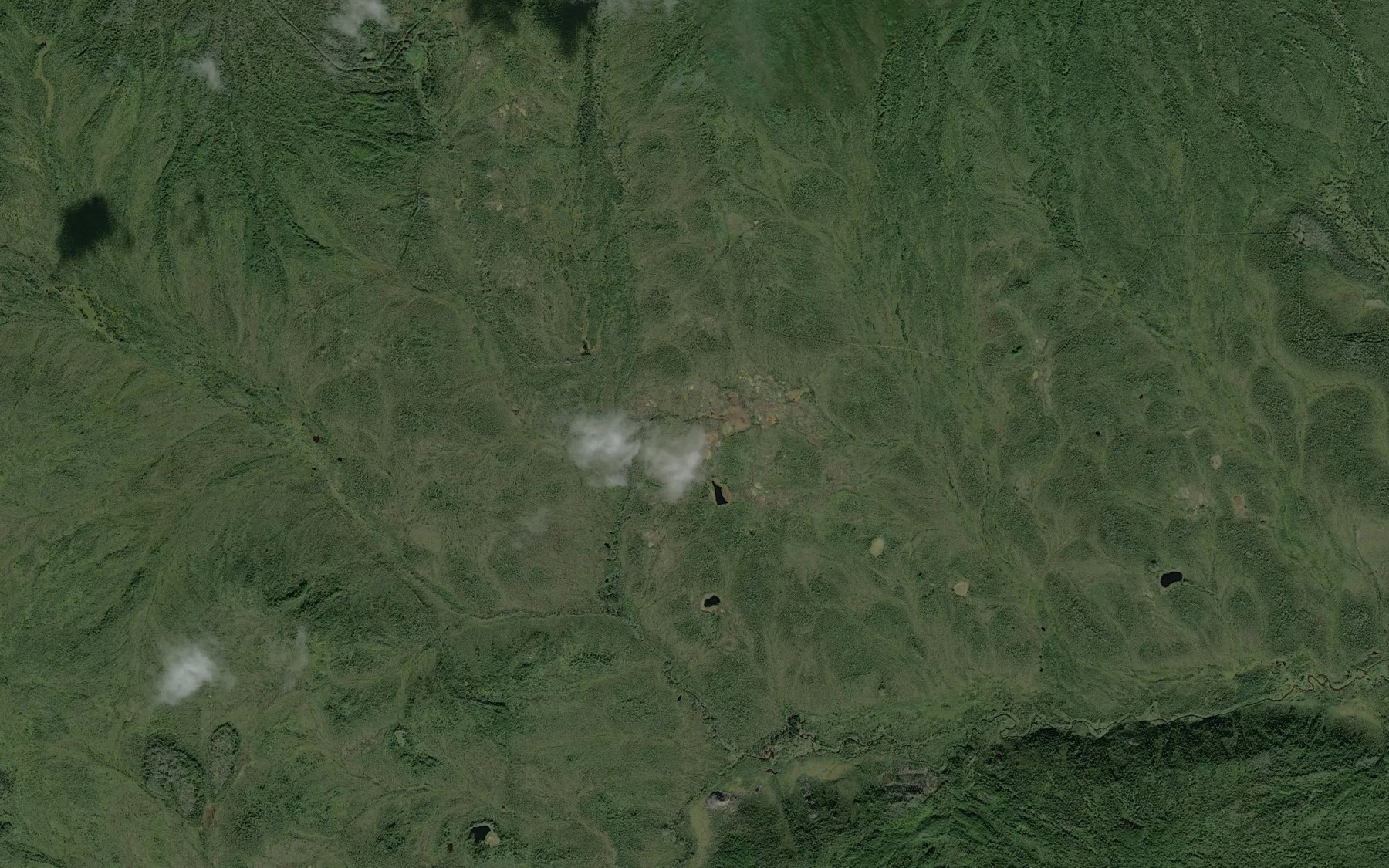 Satellite map of the Cooney Creek