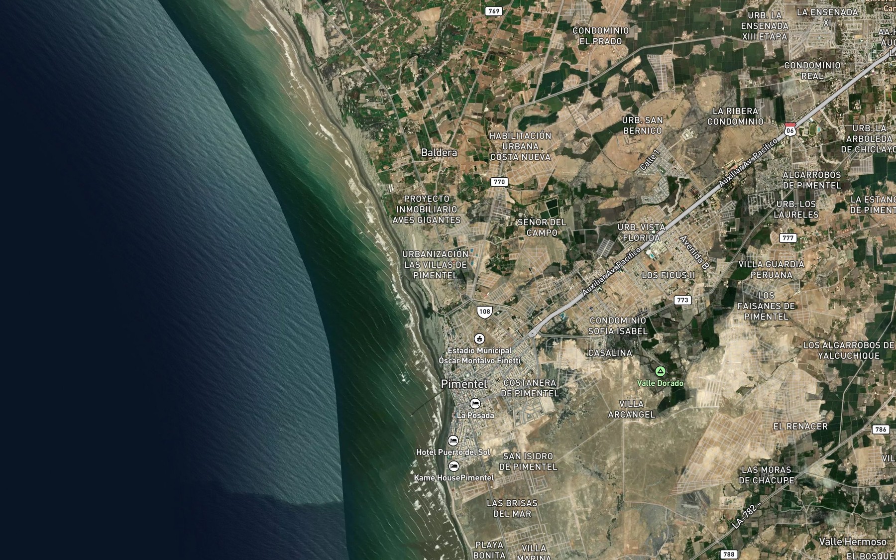 Satellite map of the Acequina Coynate