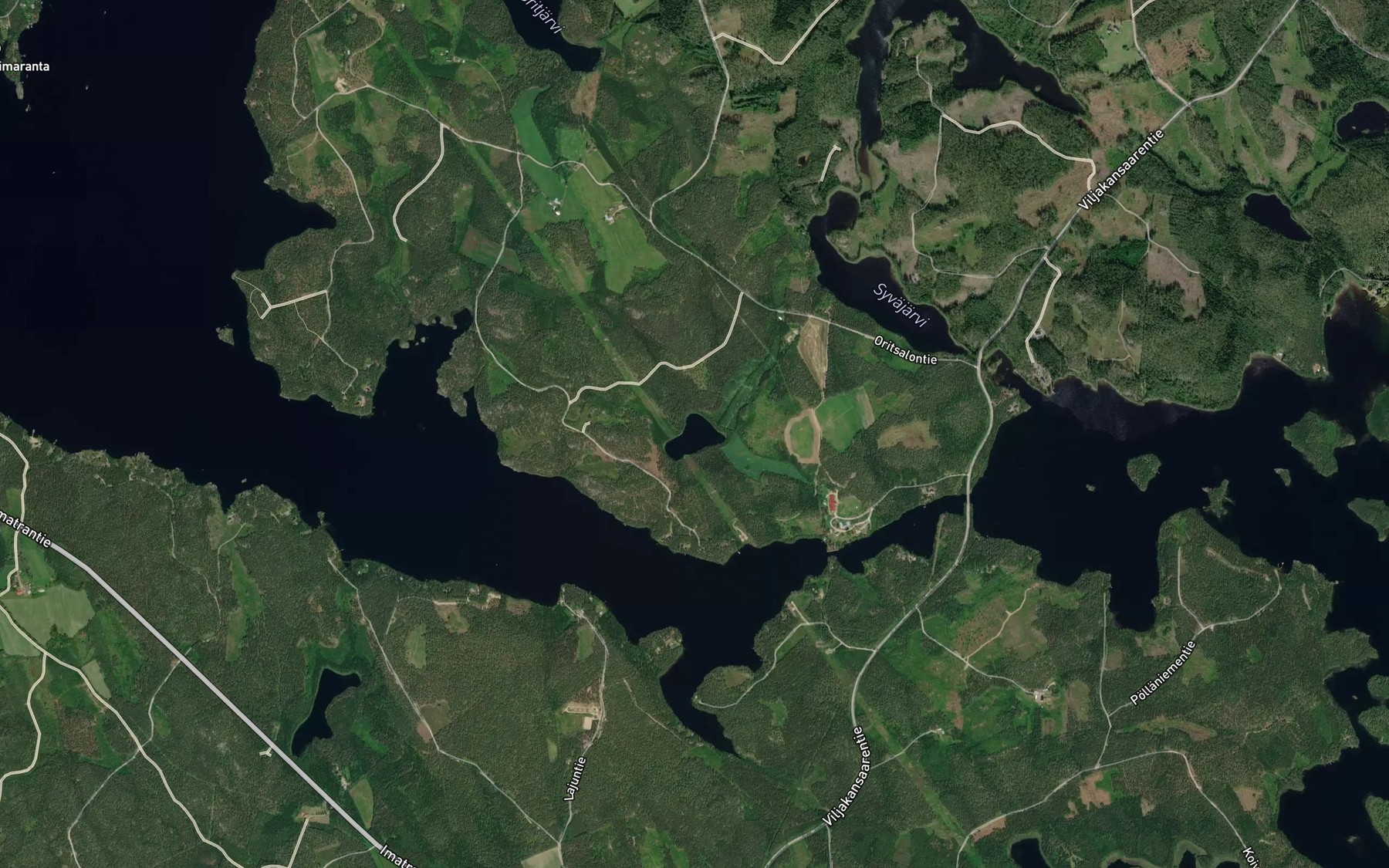 Satellite map of the Kaakonlampi