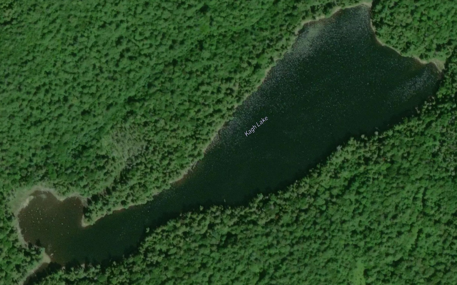 Satellite map of the Kagh Lake