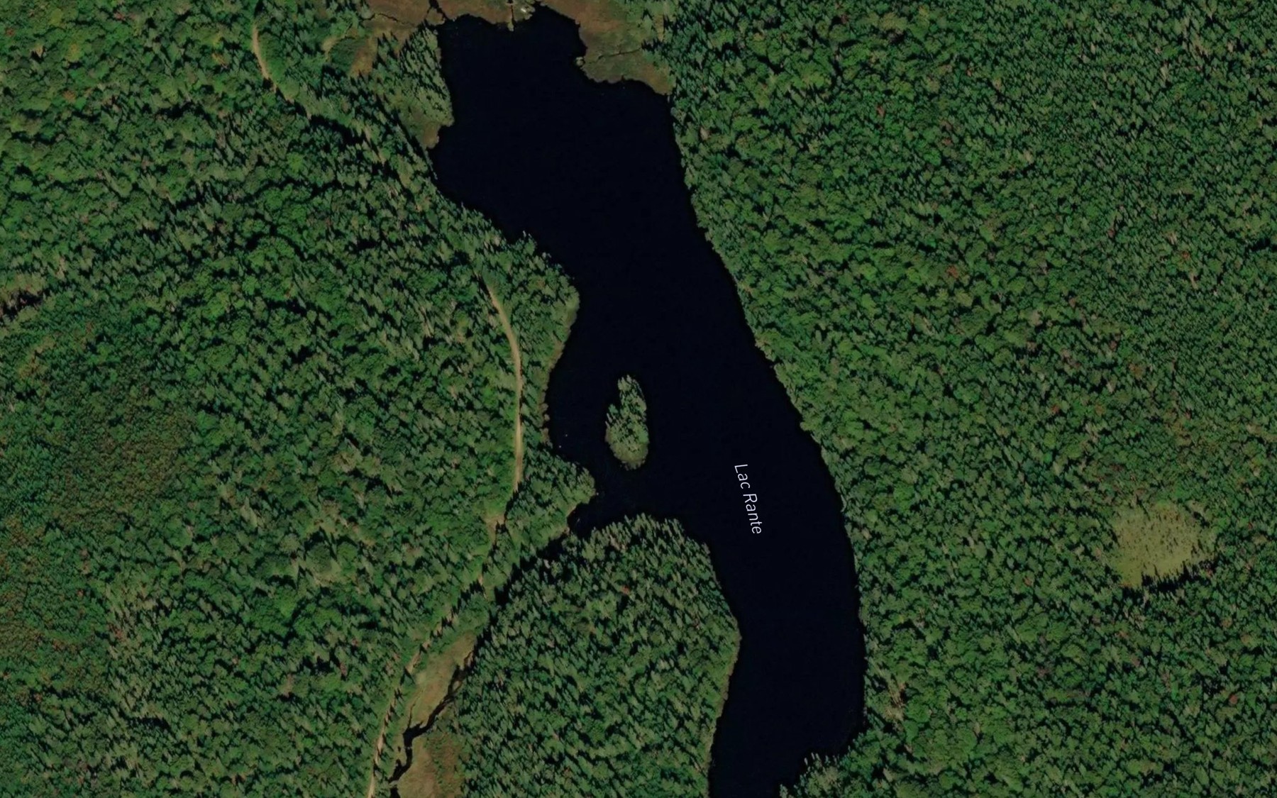 Satellite map of the Lac Rante