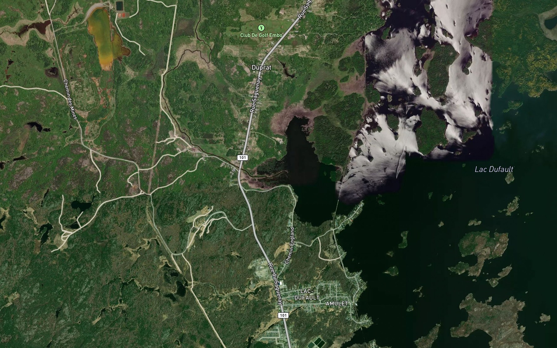 Satellite map of the Baie Sergius