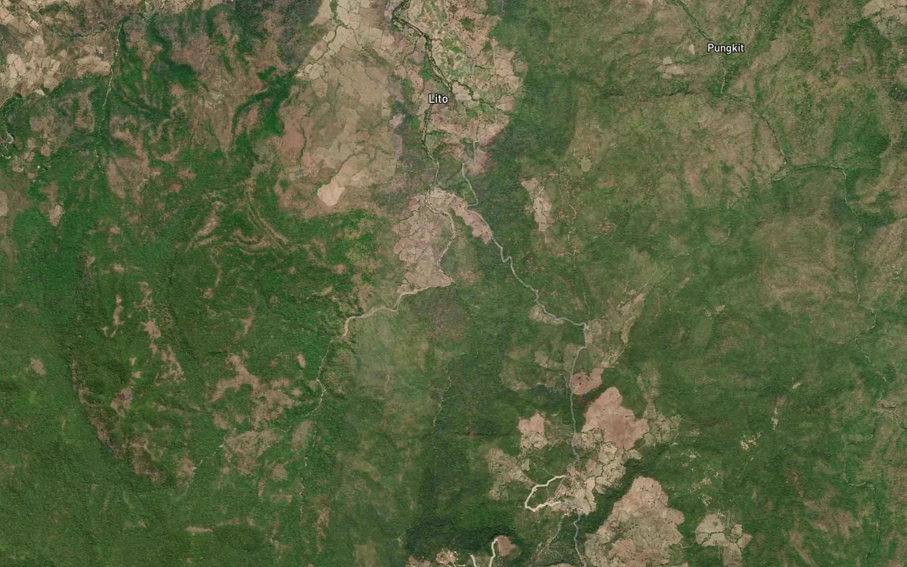Satellite map of the Brang Lantung