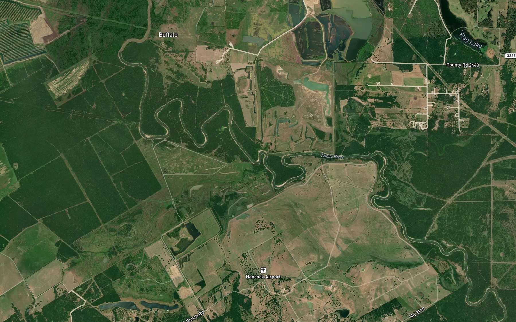 Satellite map of the Westbrook Creek