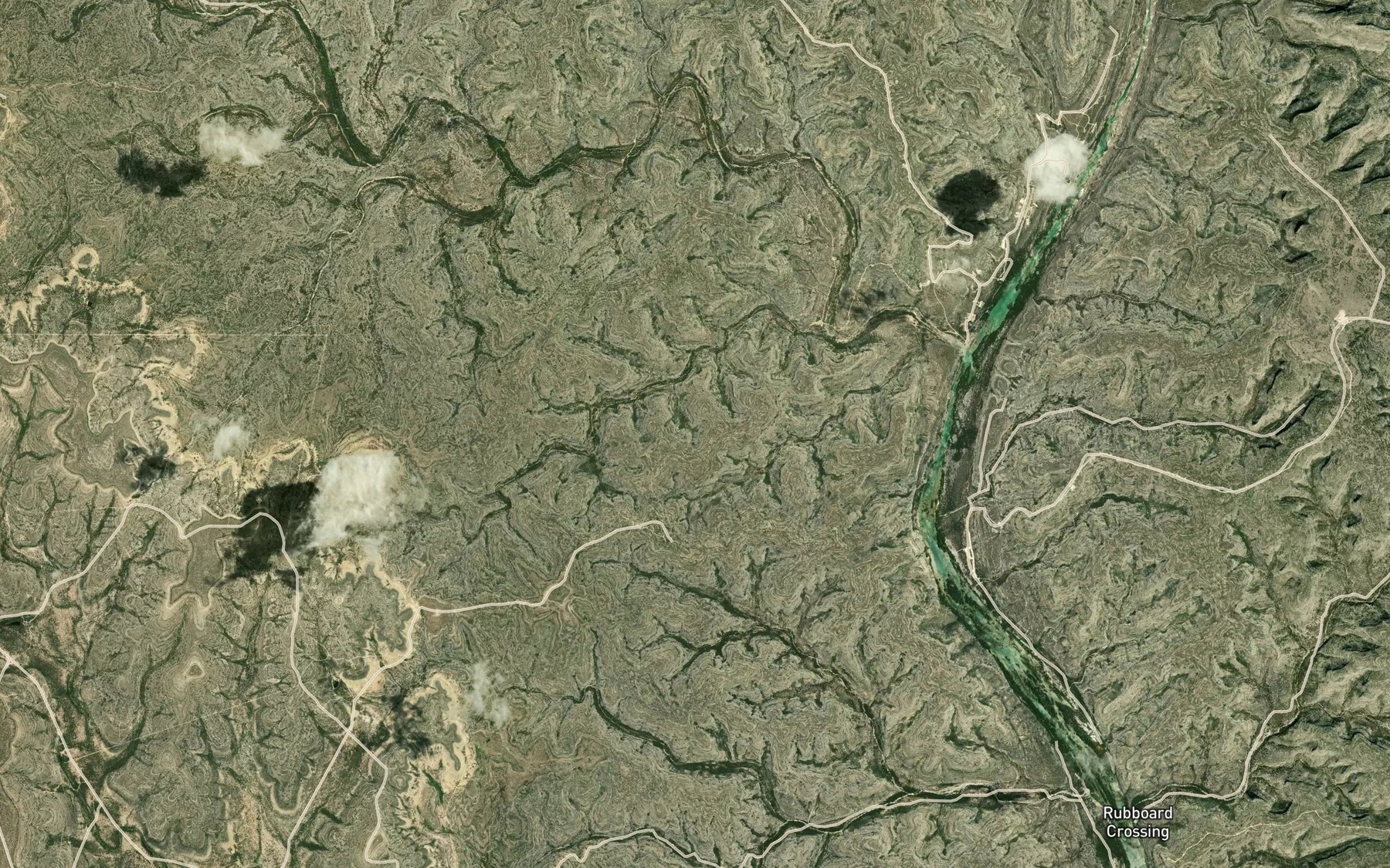 Satellite map of the Gillis Springs