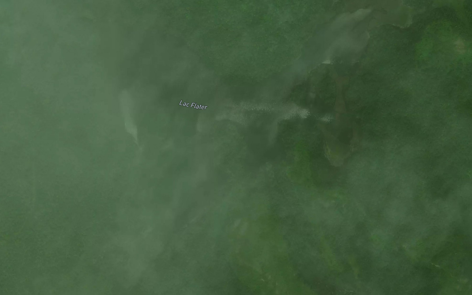 Satellite map of the Lac Flater