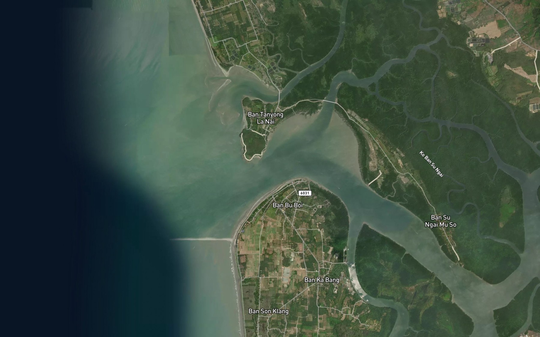 Satellite map of the Khlong Buboi