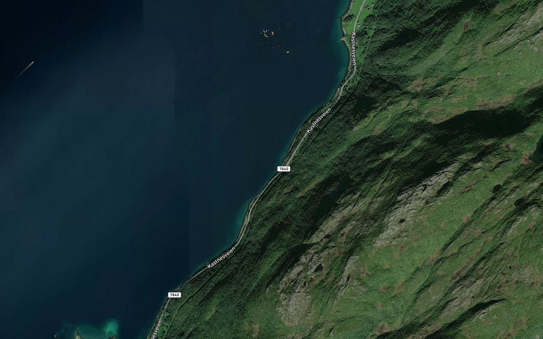 Satellite map of the Karenvika