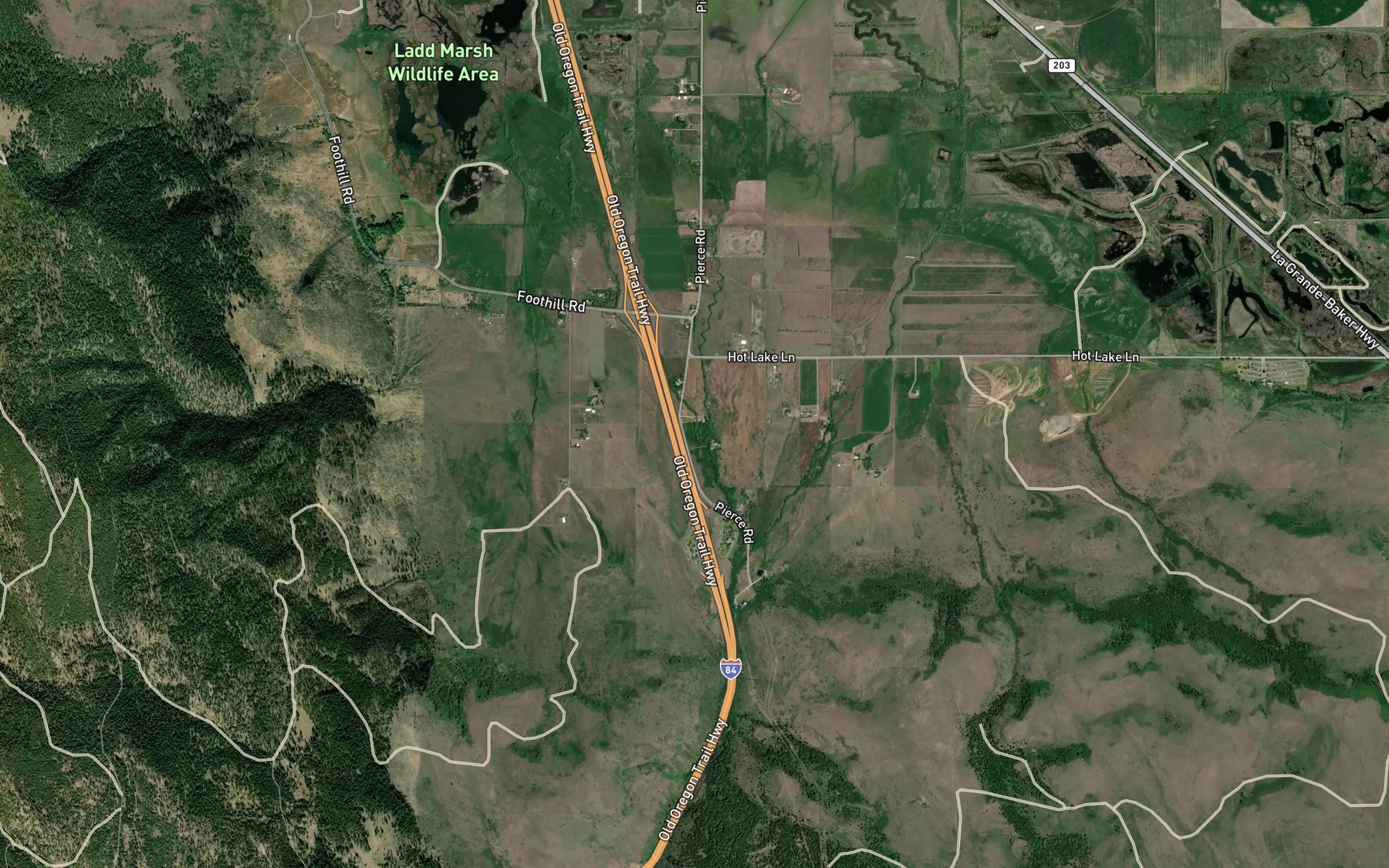 Satellite map of the West Fork Clear Creek