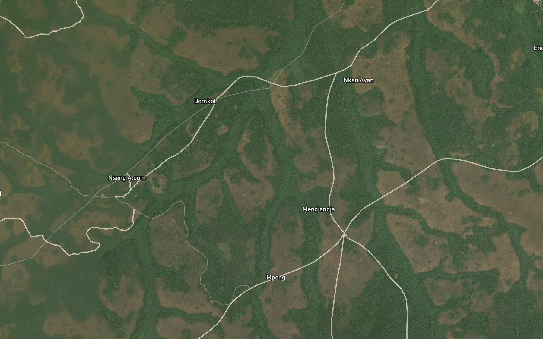 Satellite map of the Abonguila