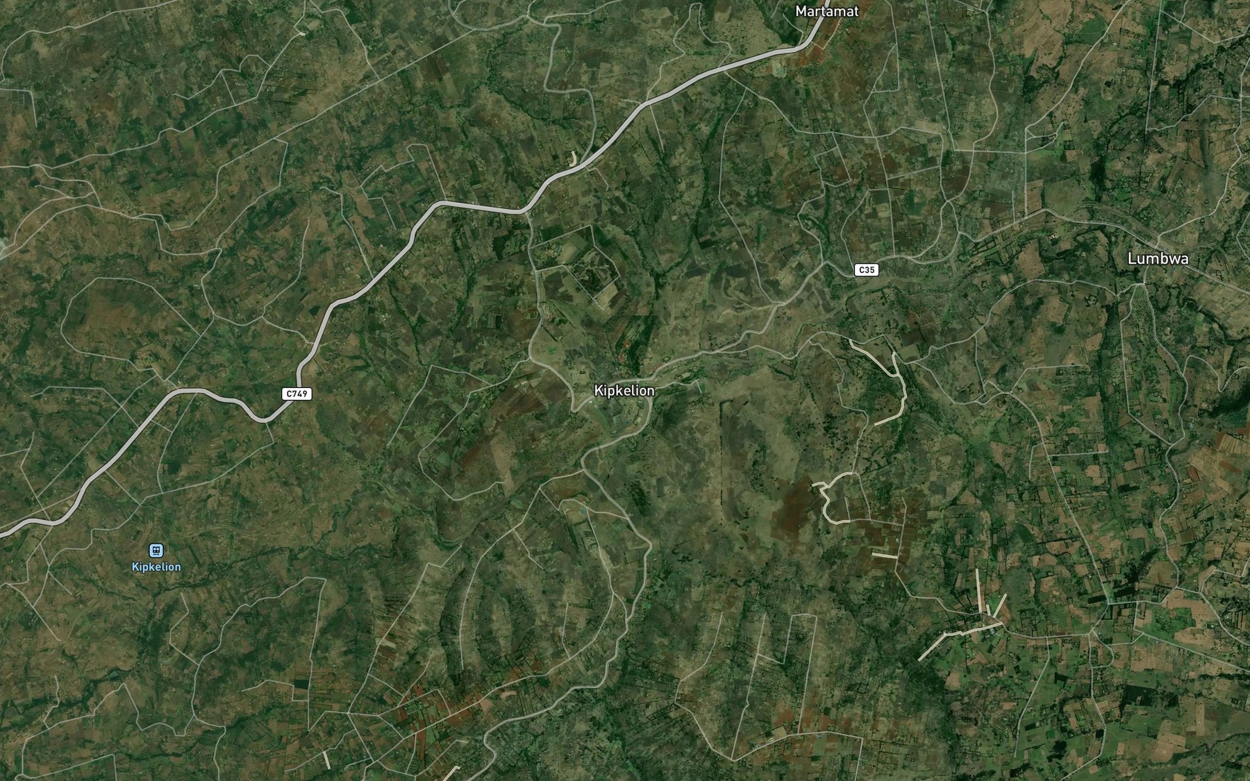 Satellite map of the Kaptanjua