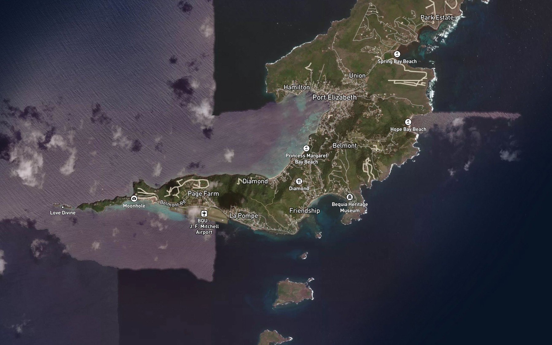 Satellite map of the Lower Bay