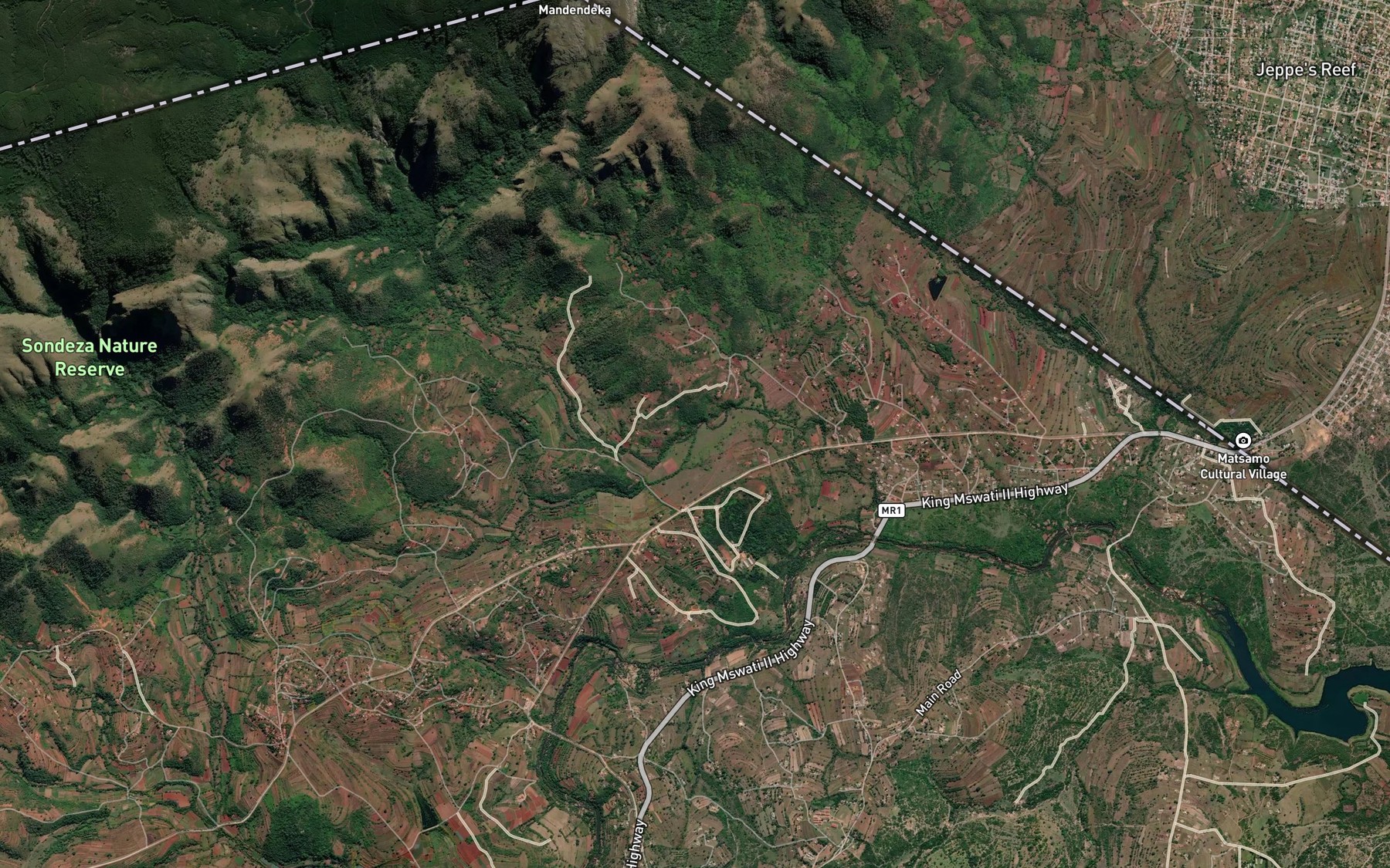 Satellite map of the Nsulitsha