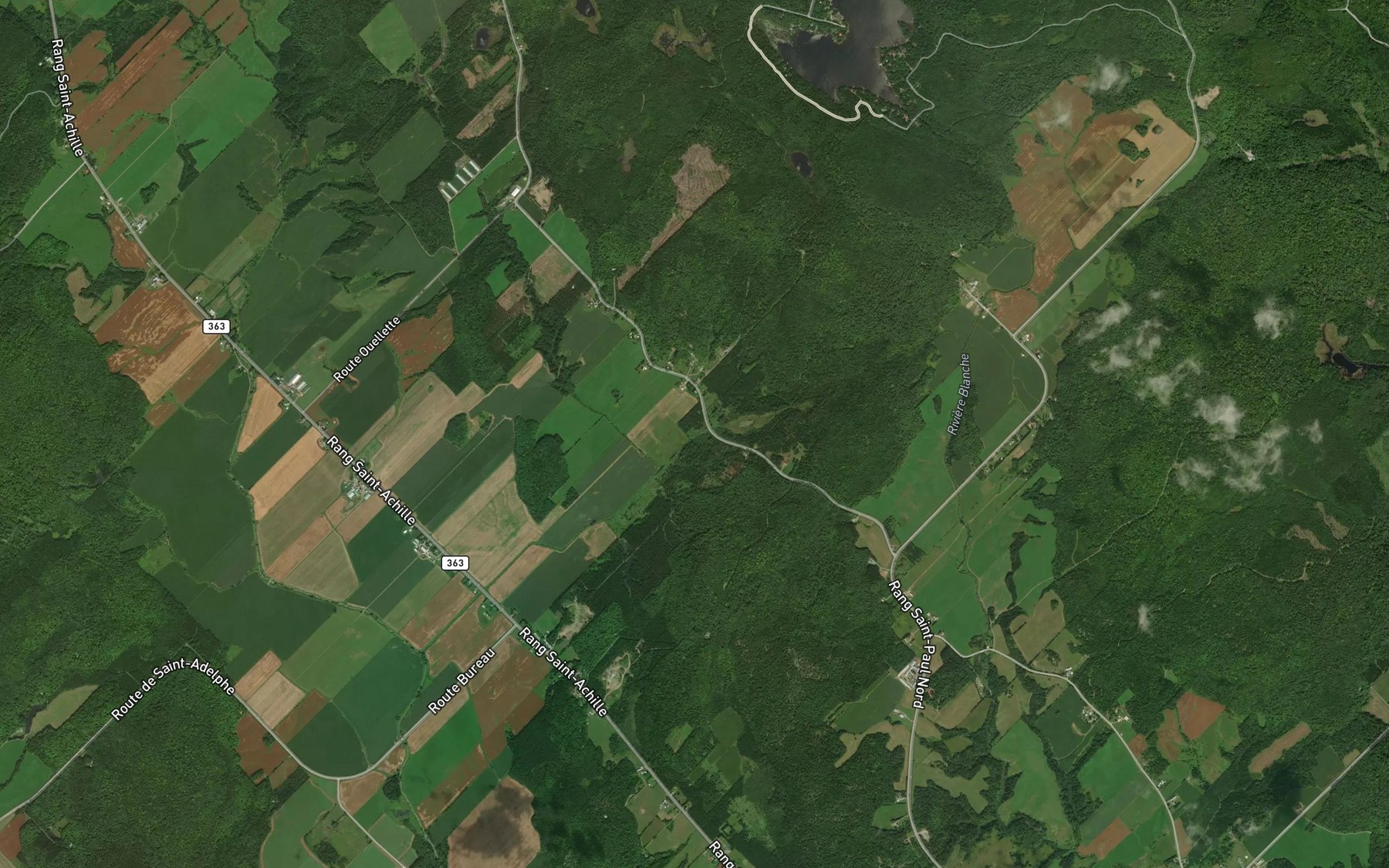 Satellite map of the La Petite Decharge