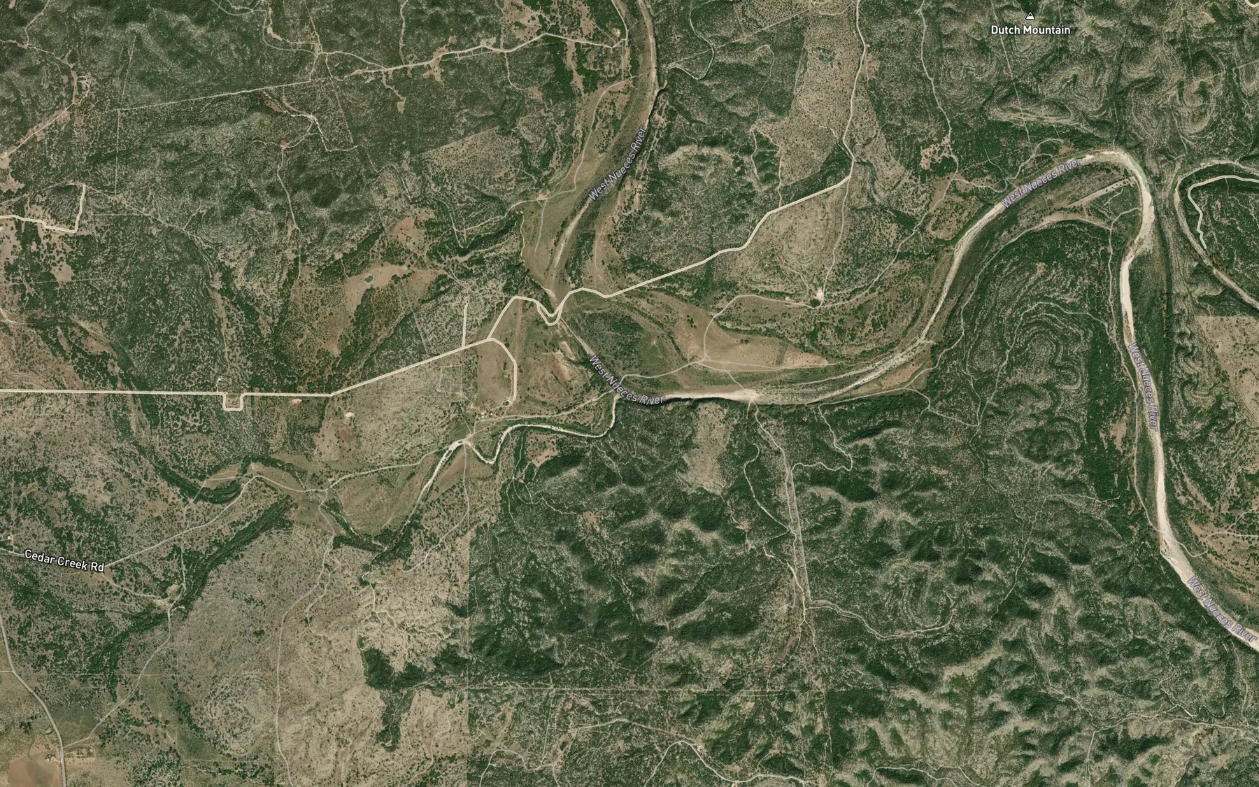 Satellite map of the Griffin Creek