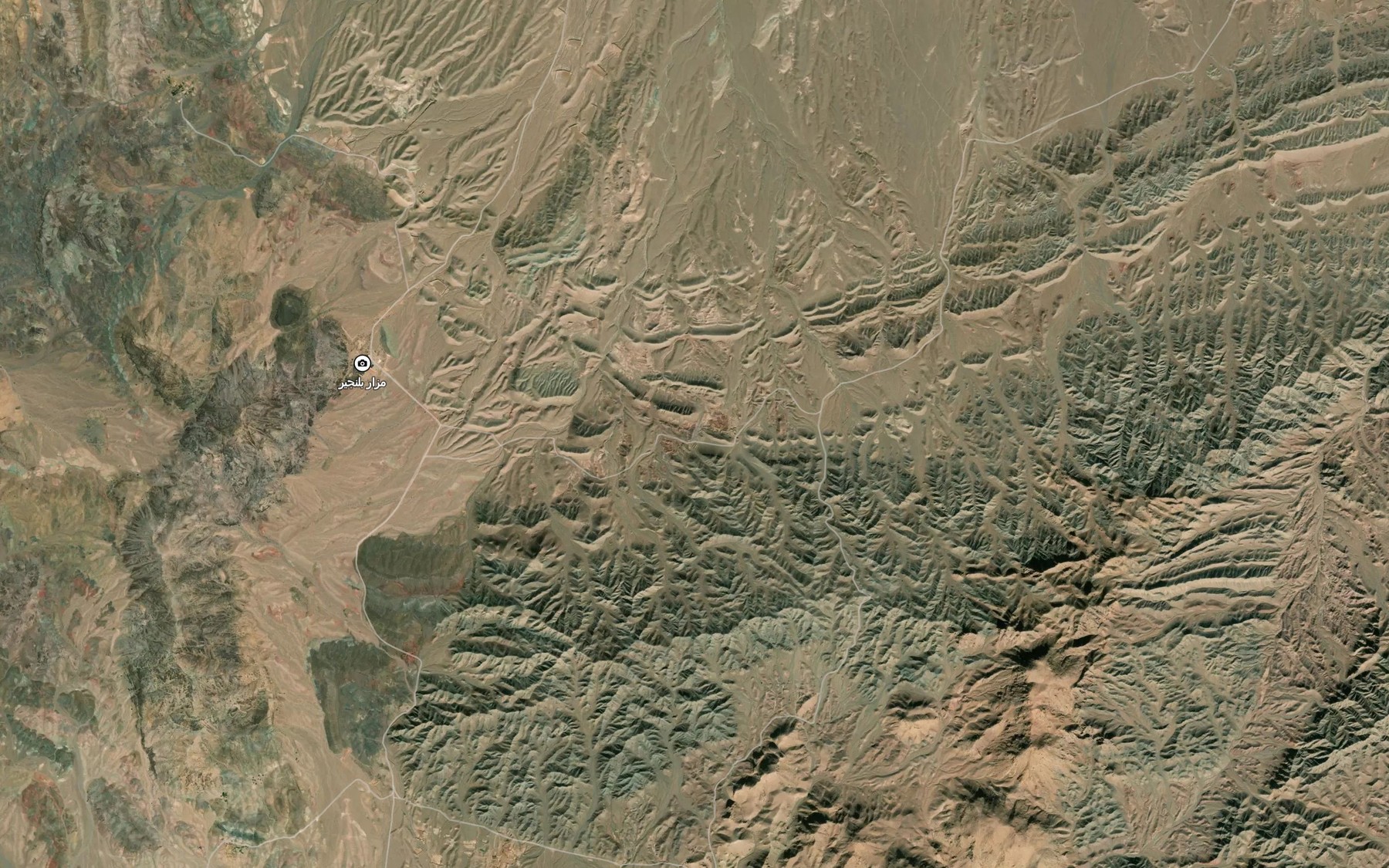 Satellite map of the Cheshmeh-ye Hamun