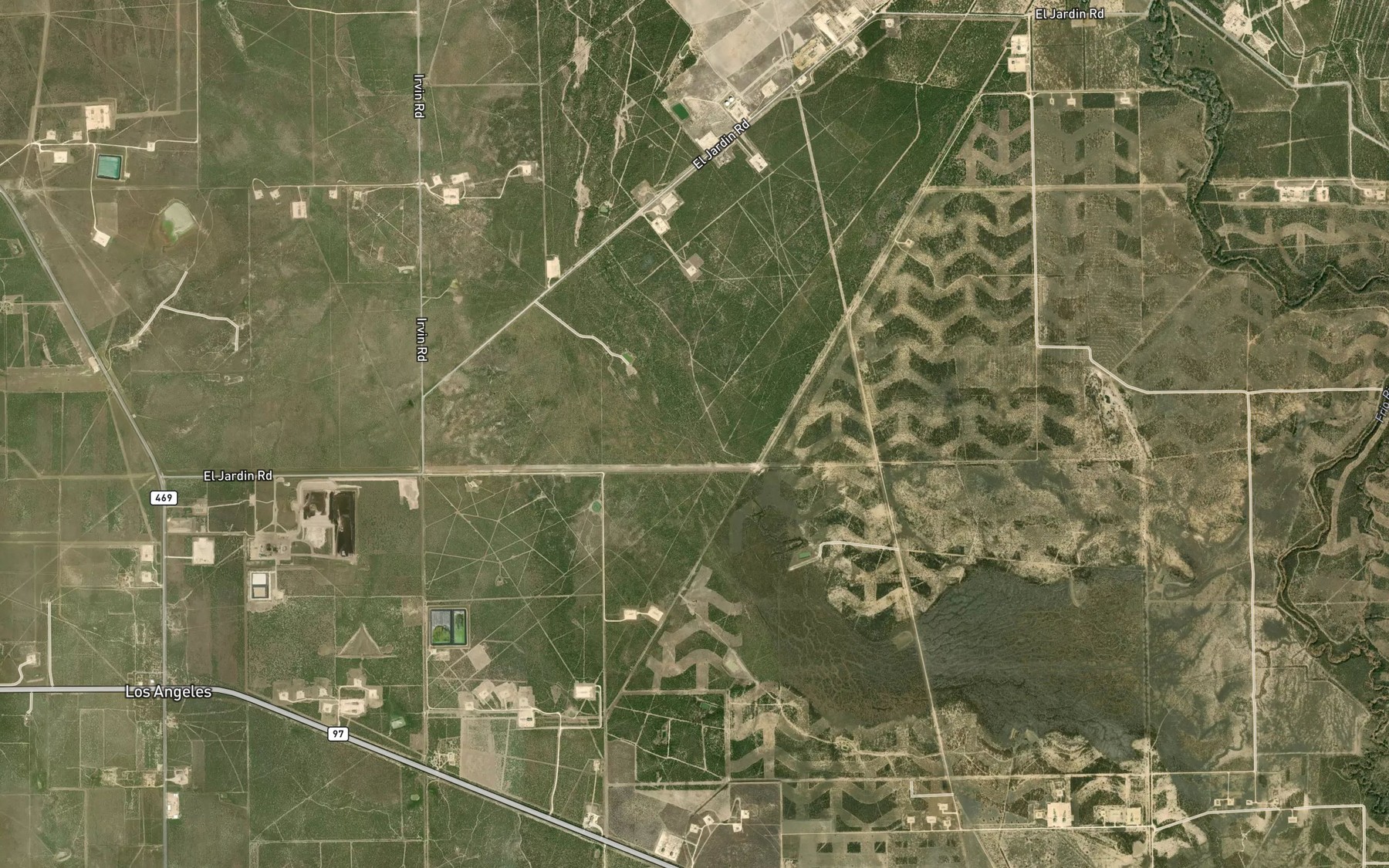 Satellite map of the Nogate Creek