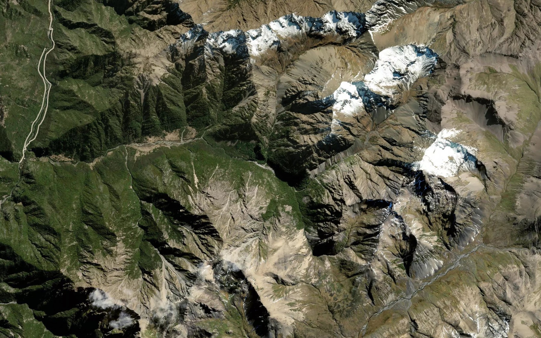 Satellite map of the Wildsheep Stream