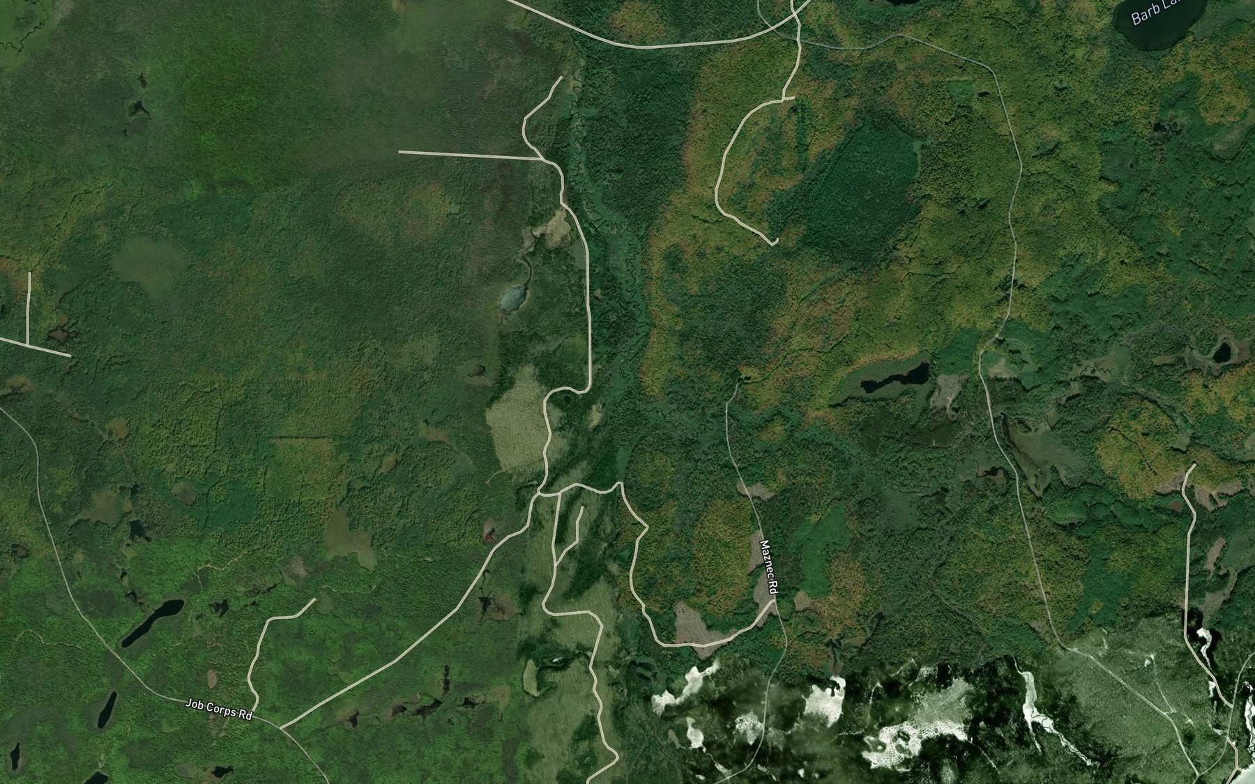 Satellite map of the Gaylord Creek