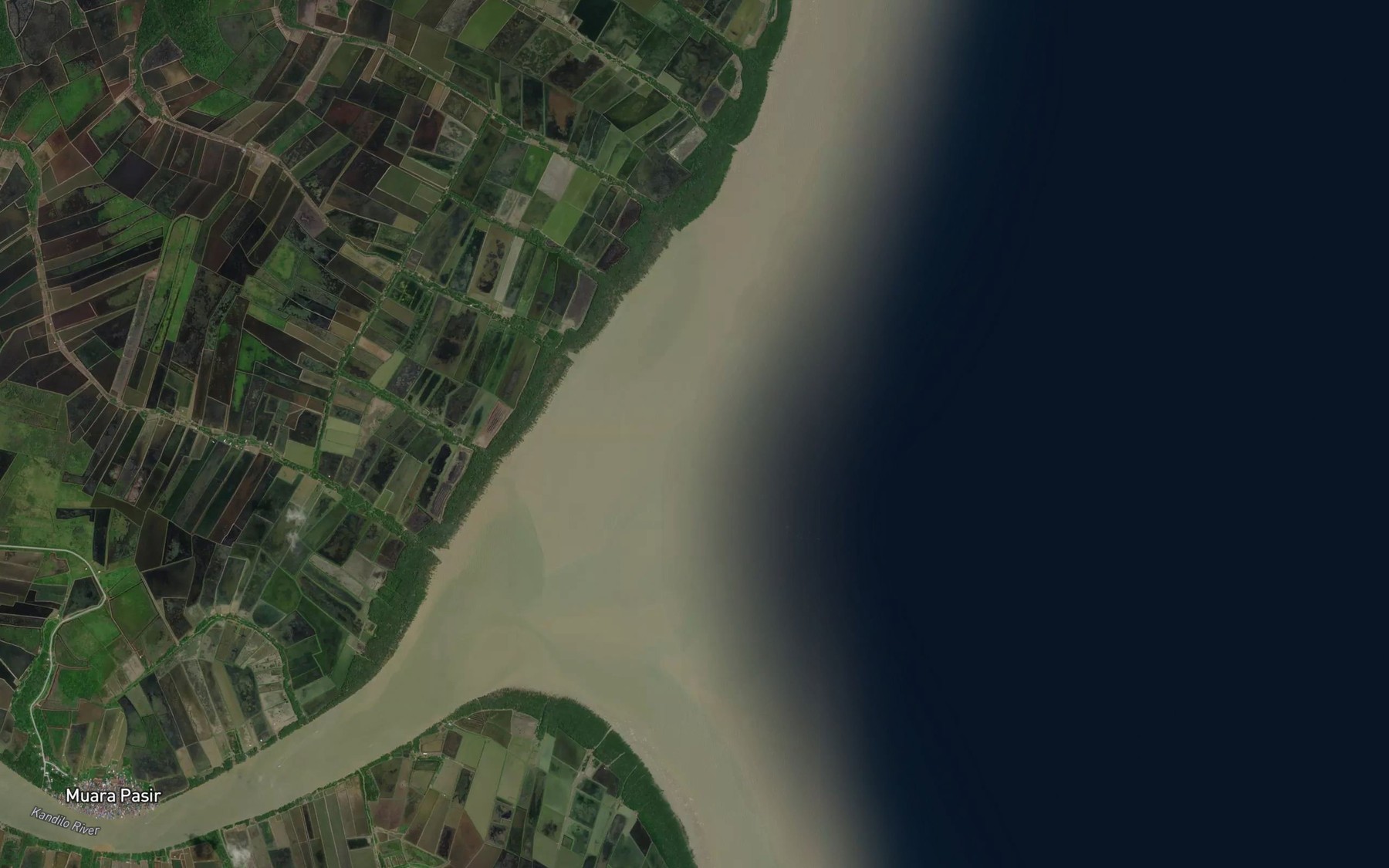 Satellite map of the Teluk Muarapasir