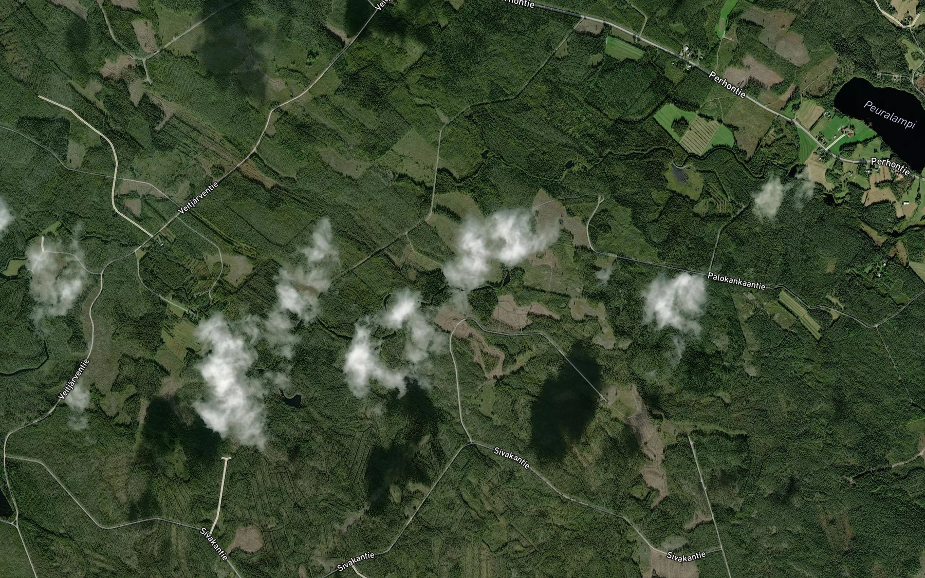 Satellite map of the Kalliokoski