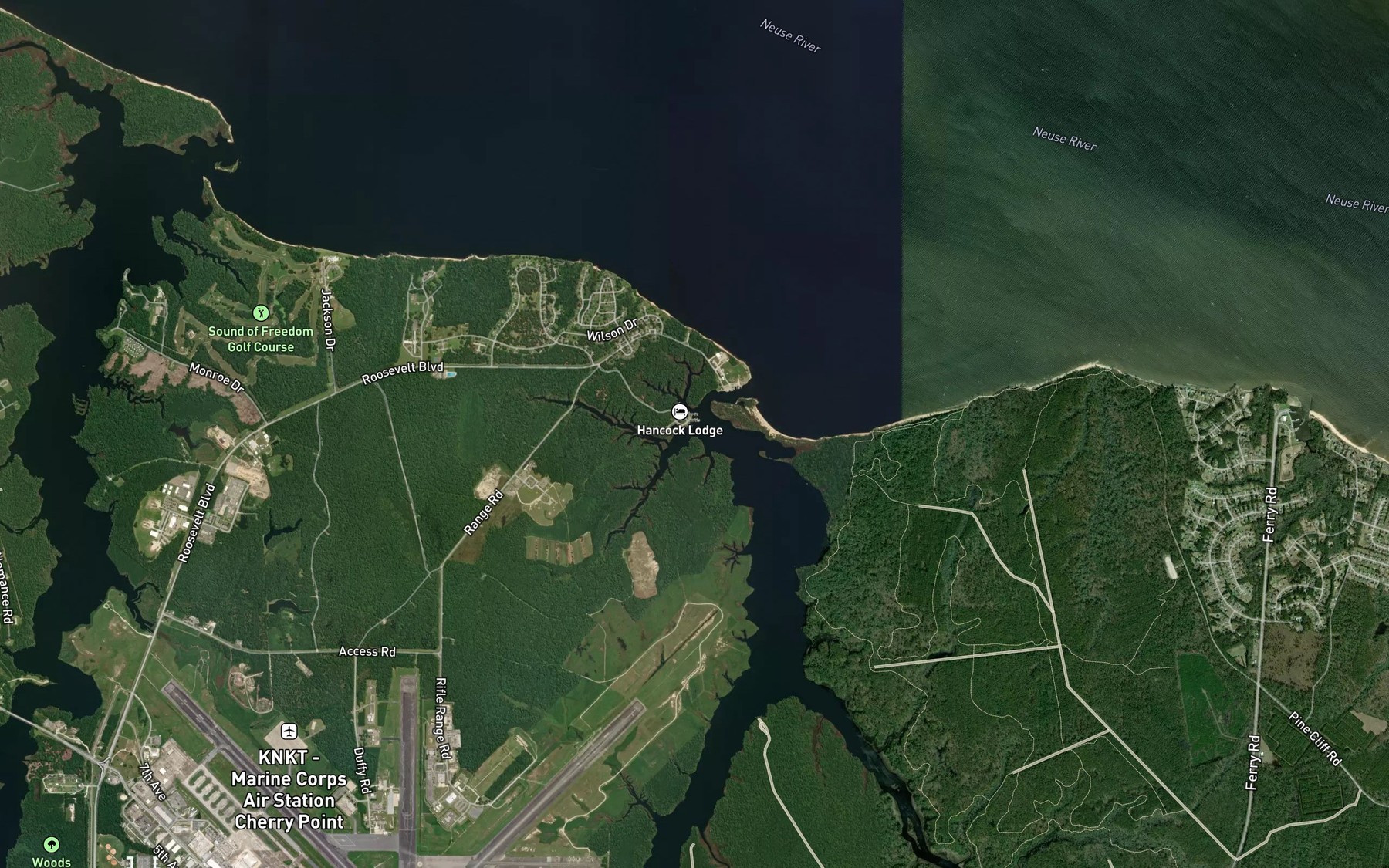 Satellite map of the Still Gut