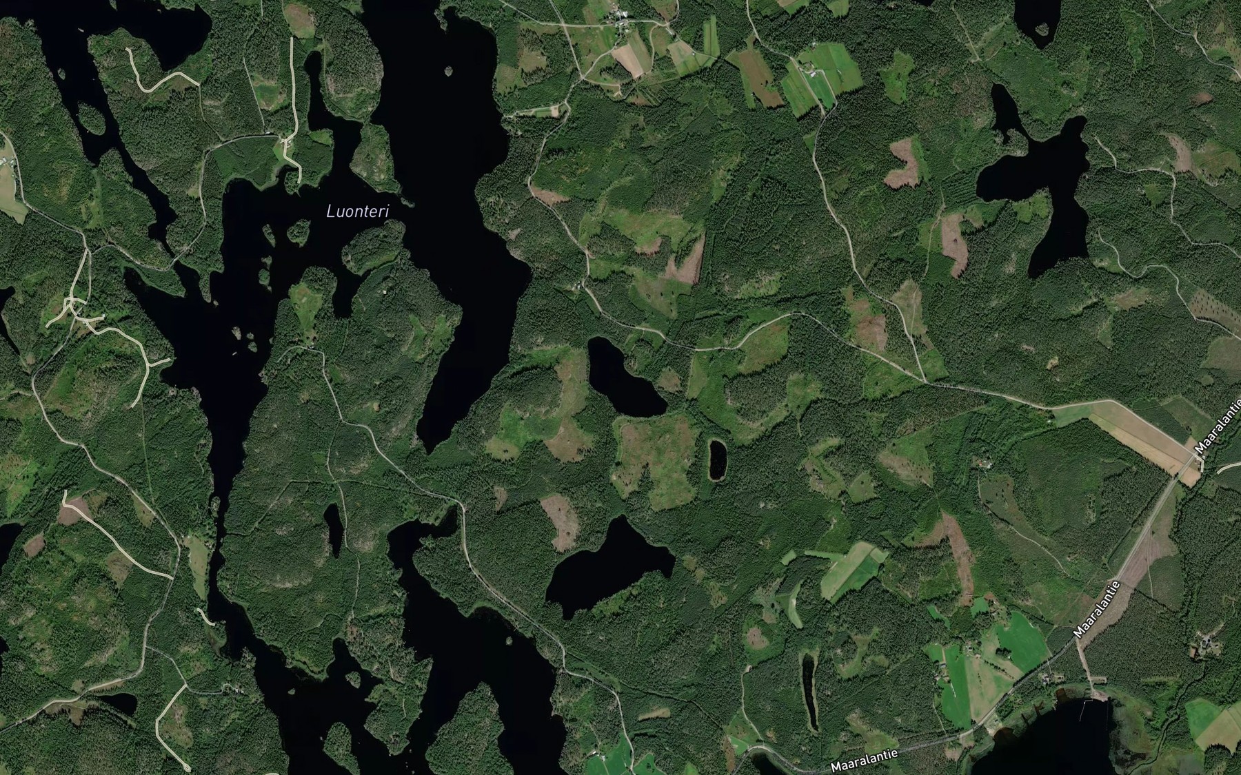 Satellite map of the Talvi-Vekarainen