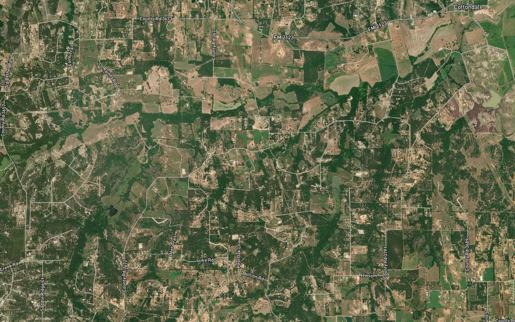 Satellite map of the Soil Conservation Service Site 5 Reservoir