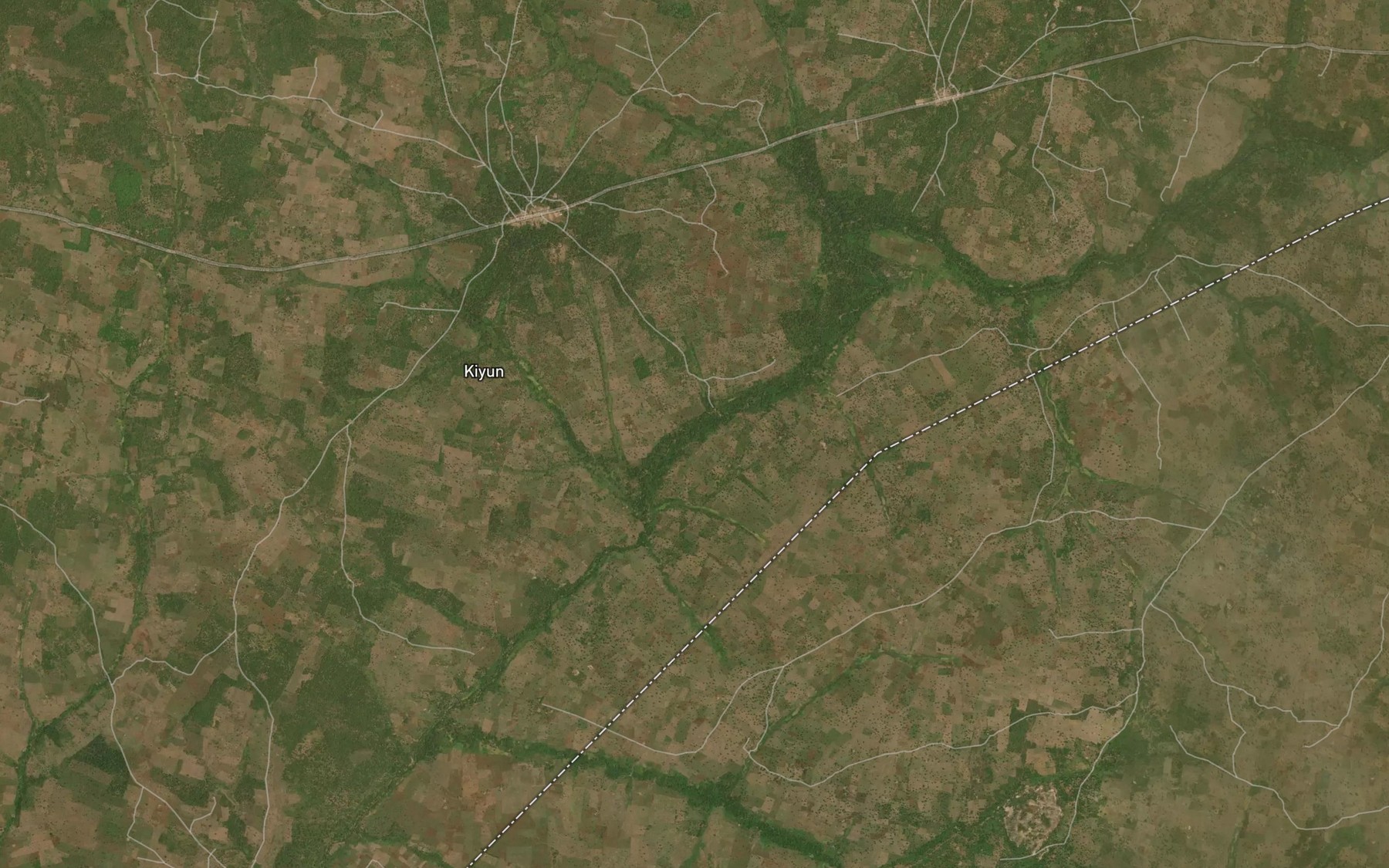 Satellite map of the River Kobo