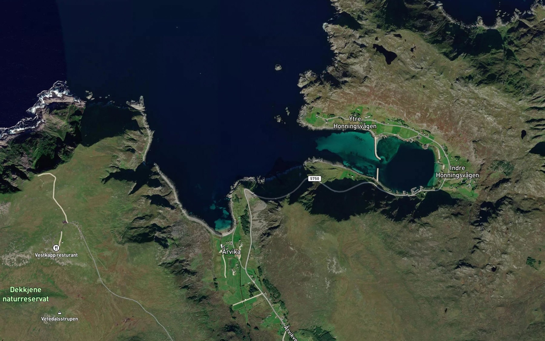 Satellite map of the Storegjotten