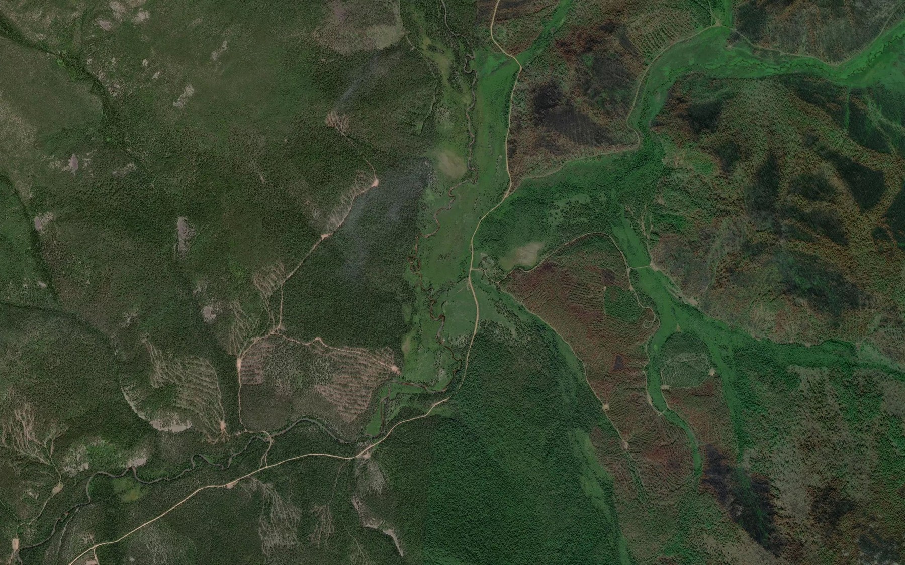 Satellite map of the Pikhtovyy
