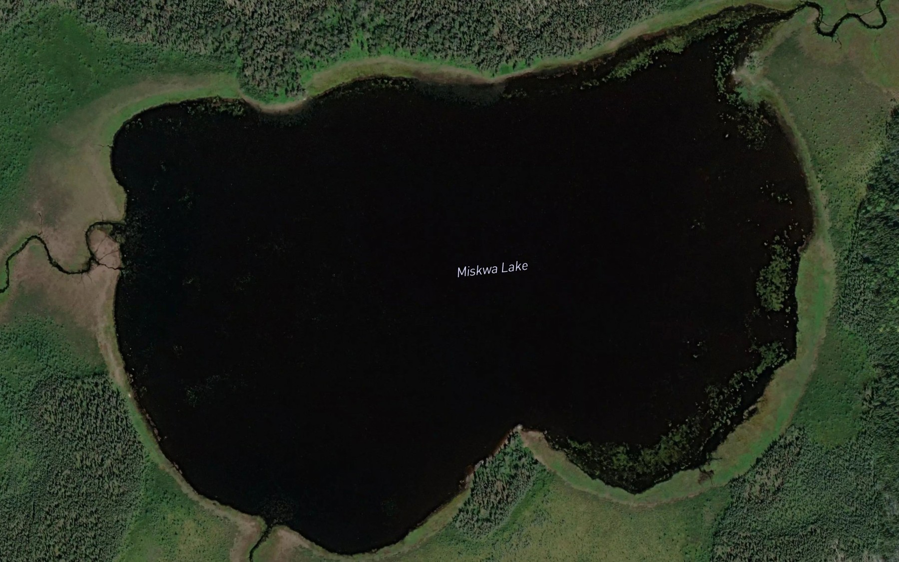 Satellite map of the Miskwa Lake