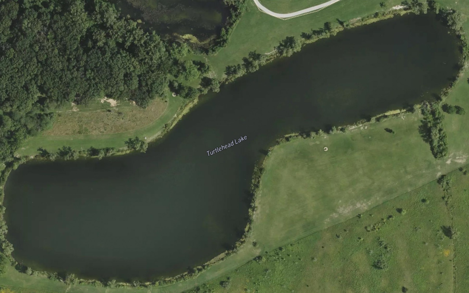 Satellite map of the Turtlehead Lake