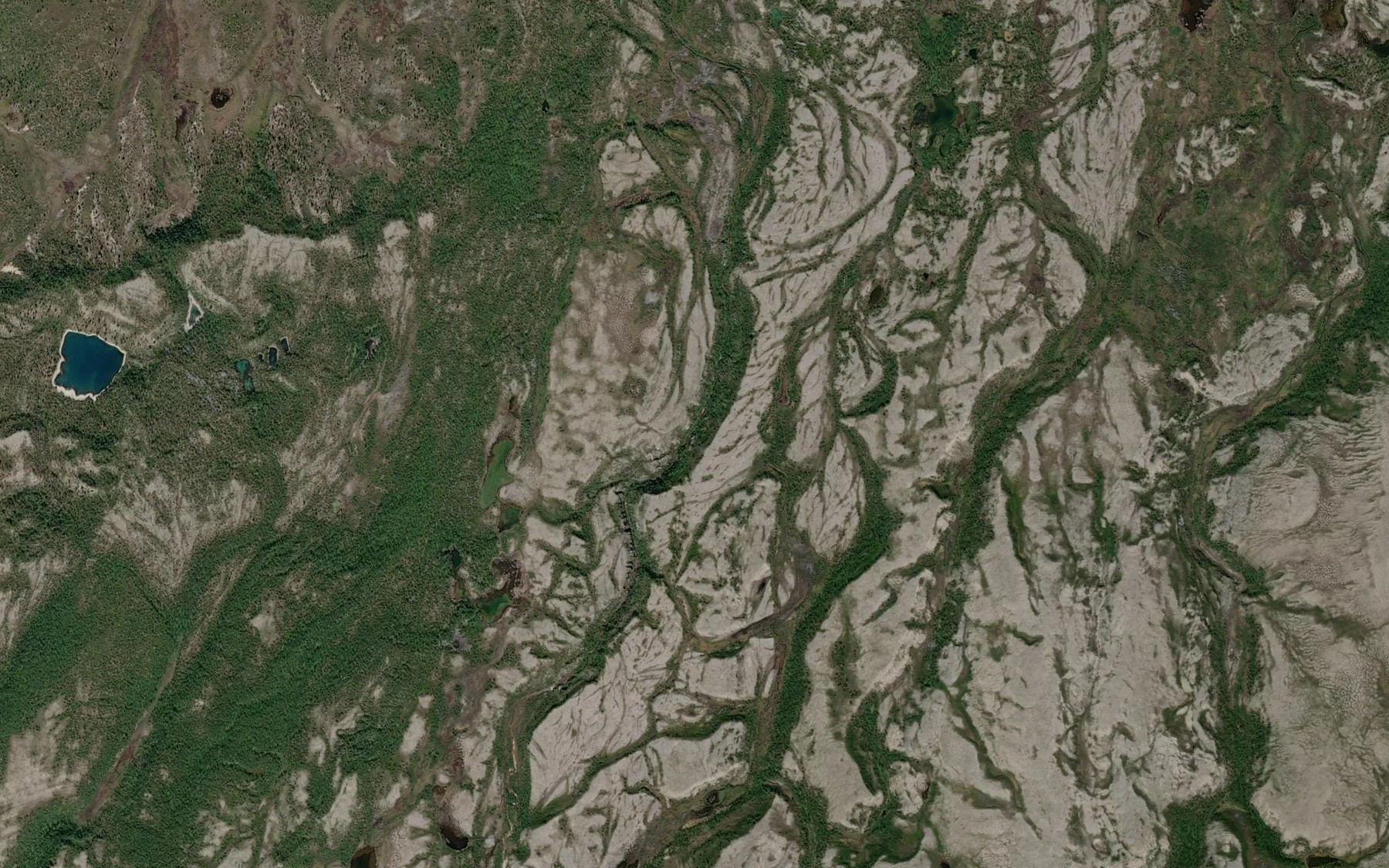 Satellite map of the Duoddarjakka