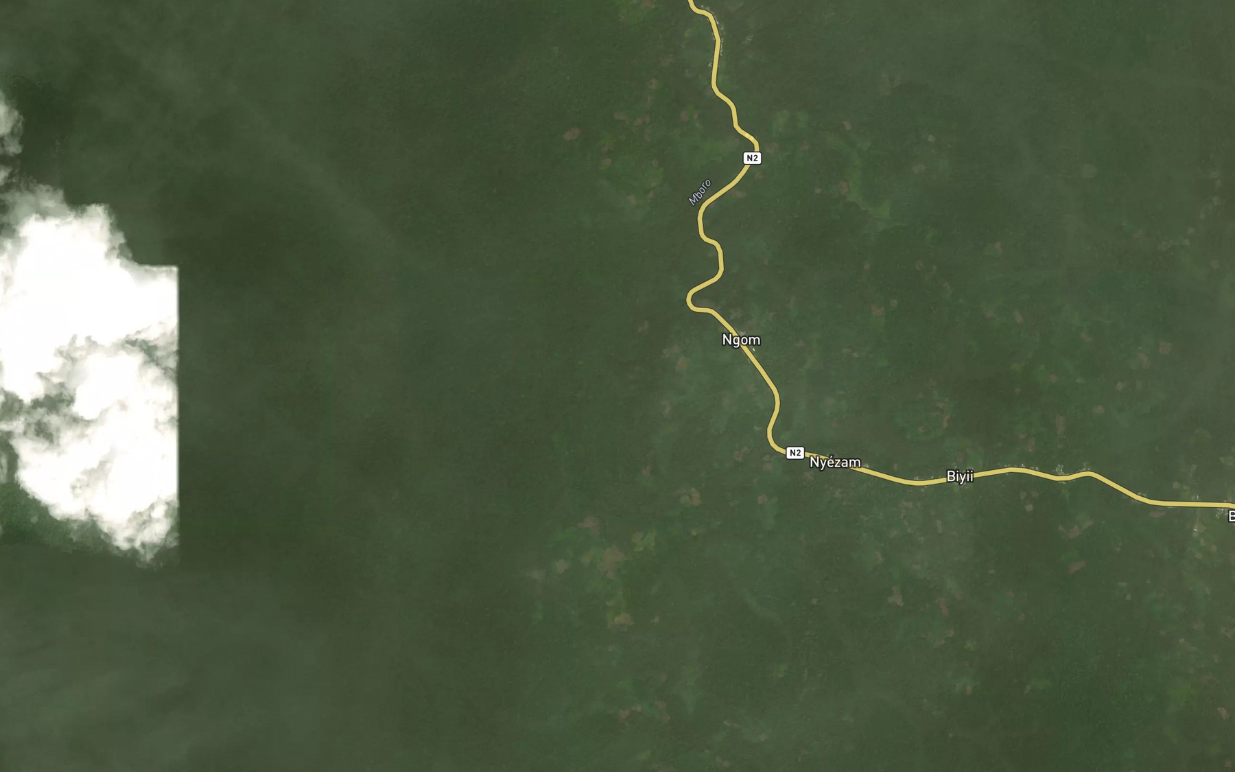 Satellite map of the Ngom