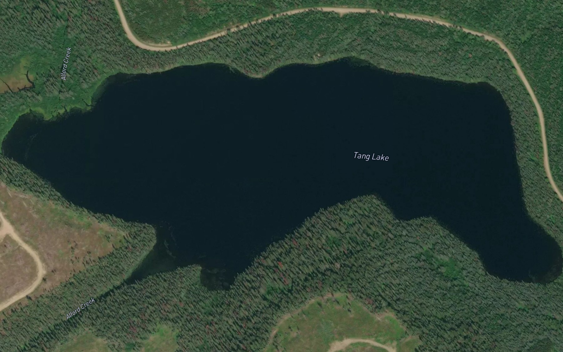 Satellite map of the Tang Lake