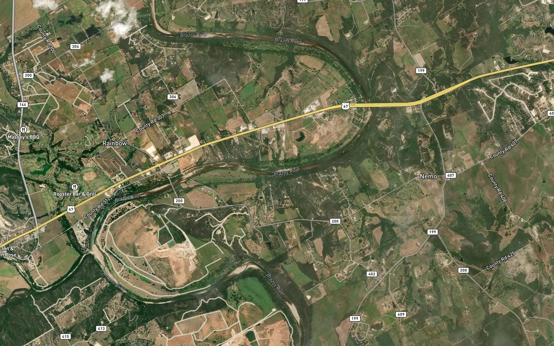 Satellite map of the Eddy Branch