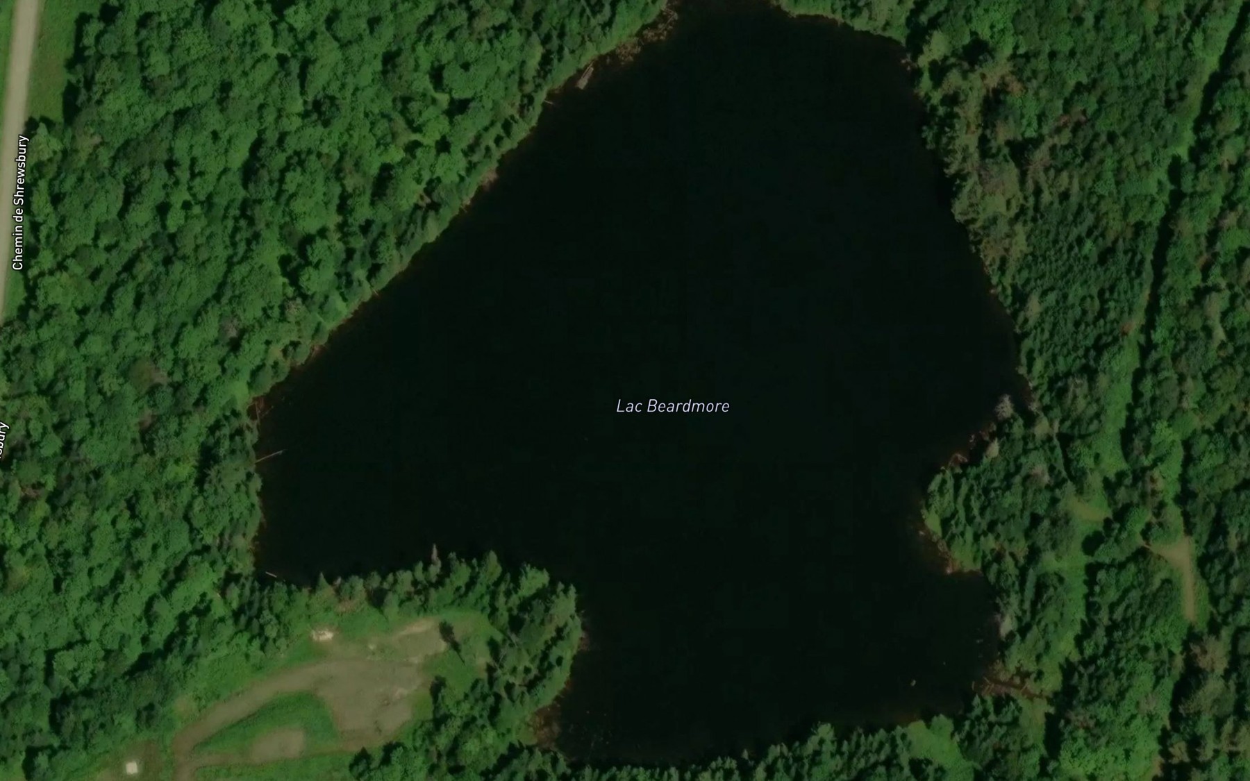 Satellite map of the Lac Beardmore