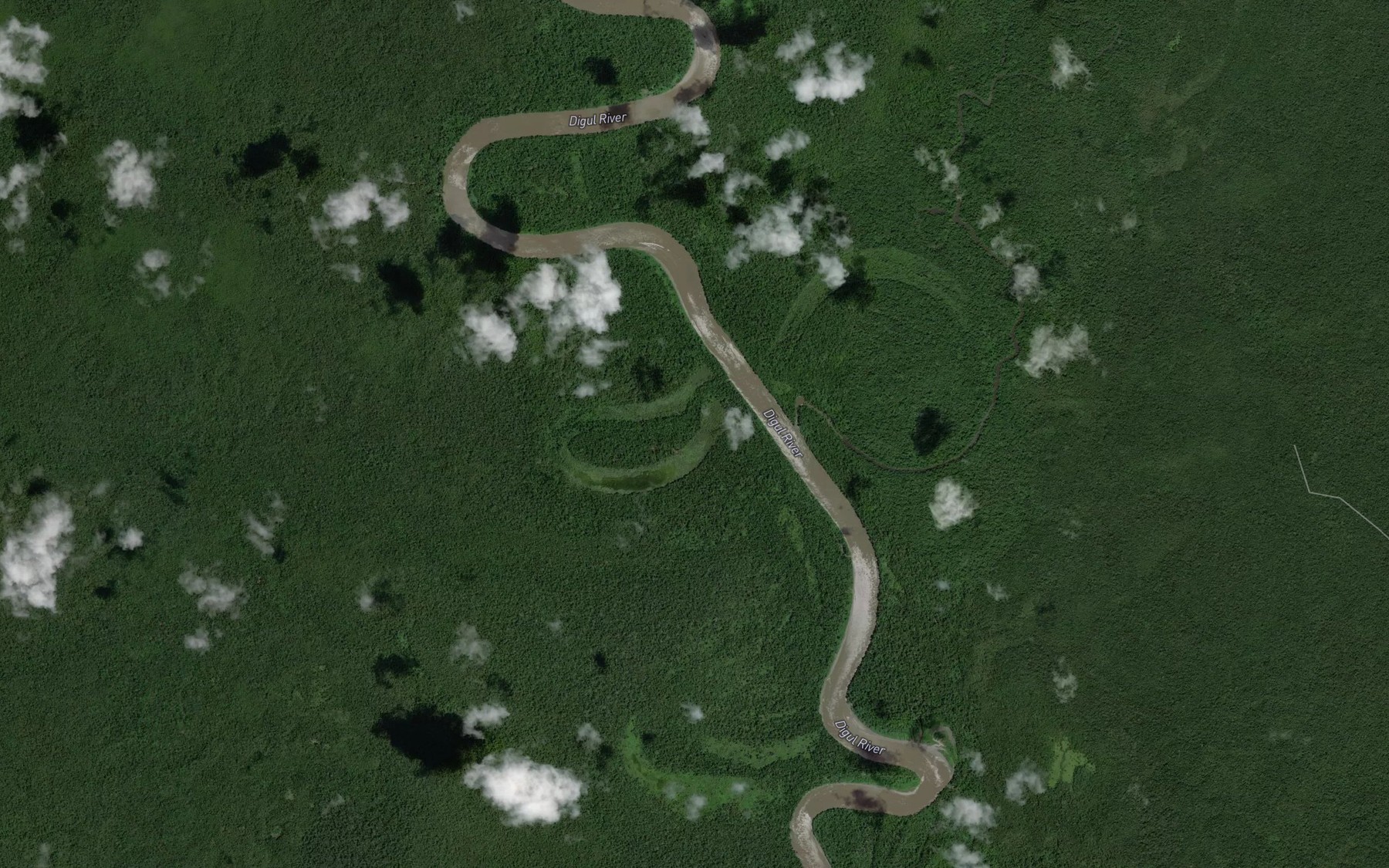 Satellite map of the Sungai Minggit