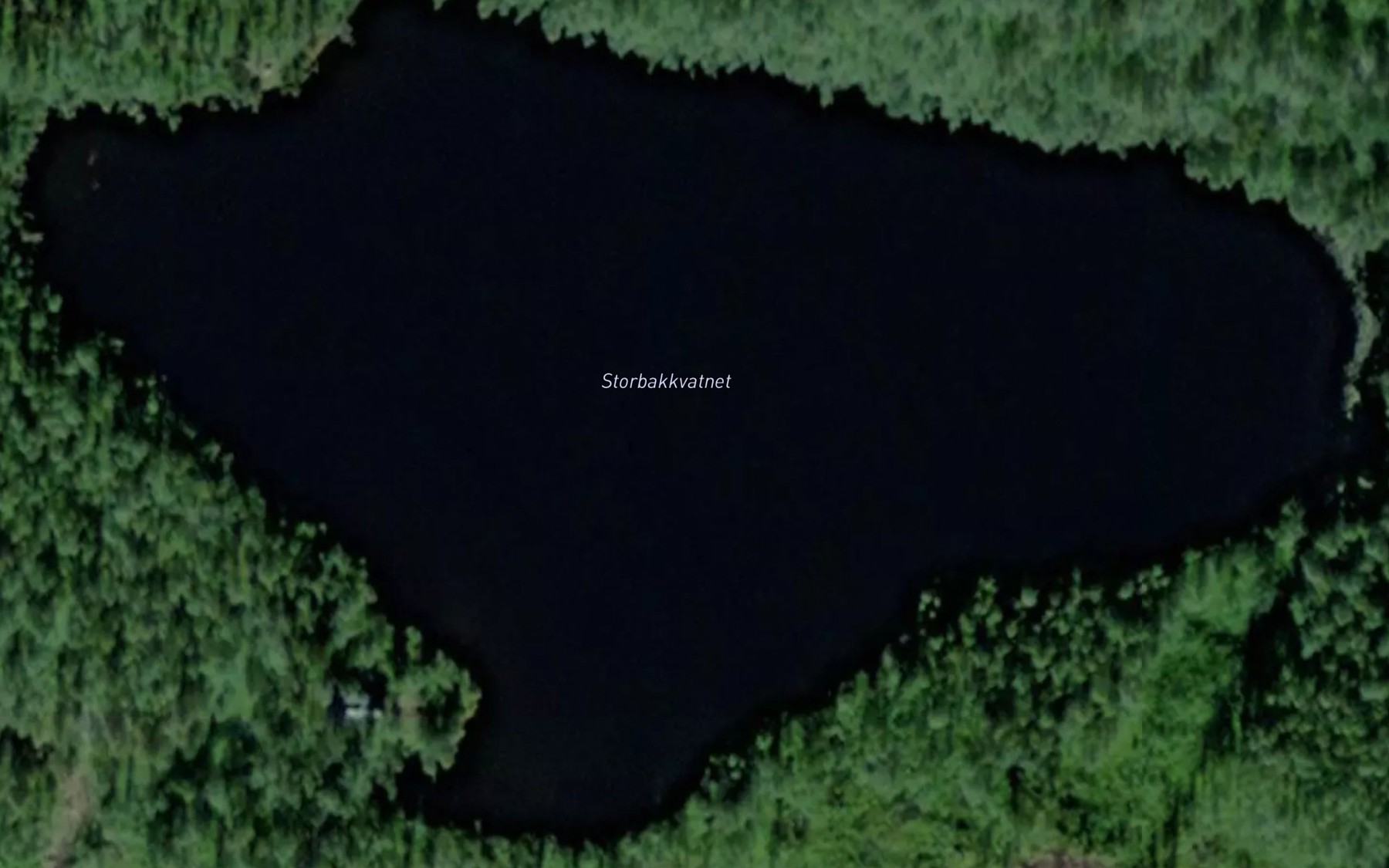Satellite map of the Storbakkvatnet