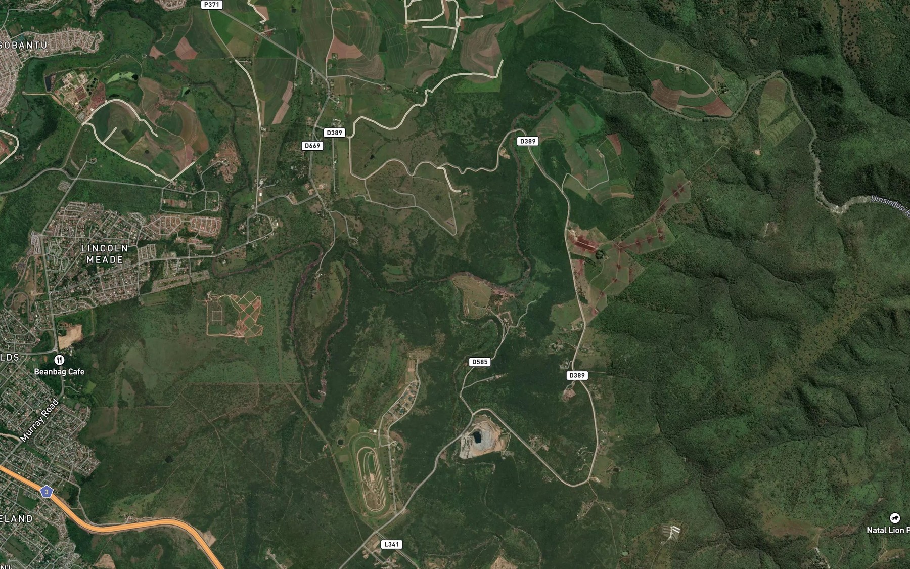 Satellite map of the Mpushini