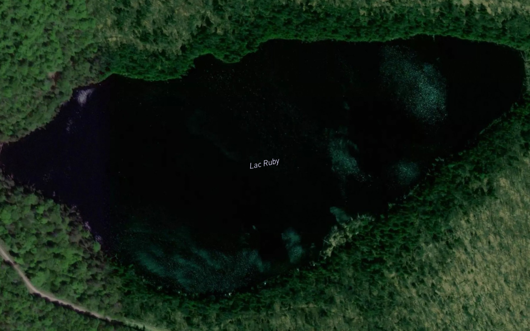 Satellite map of the Lac Ruby
